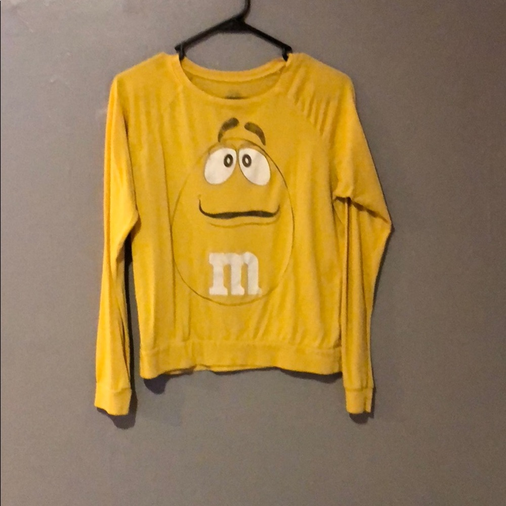 Yellow M&M sweatshirt